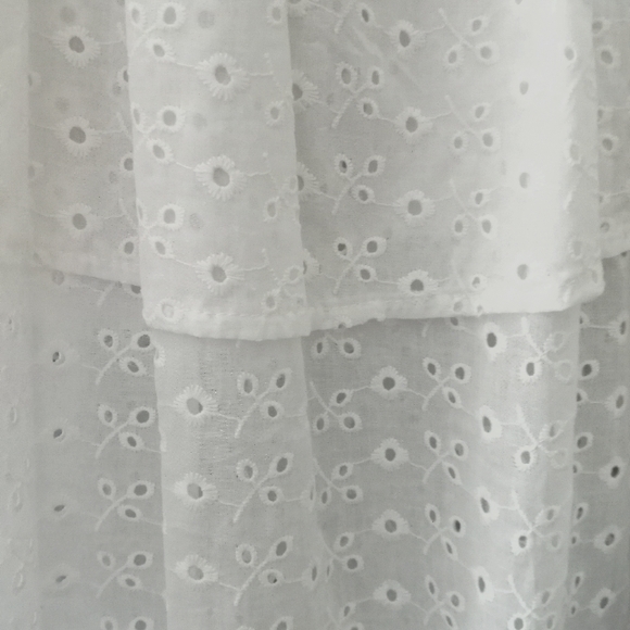 Sleeveless Top Eyelet & Straps with Hearts White made in Italy - Picture 7 of 9